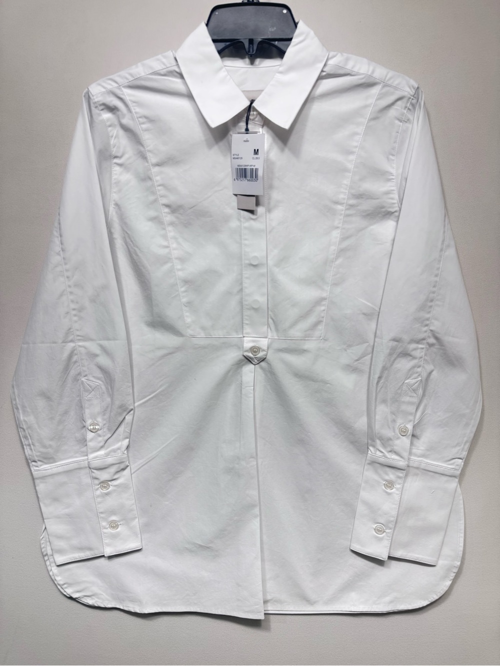 Martha Stewart Signature Woven Tunic Shirt in white nwt size medium